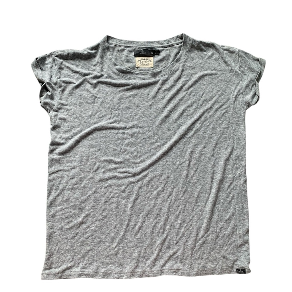 Prana Gray Women's Casual Short Sleeved Top S